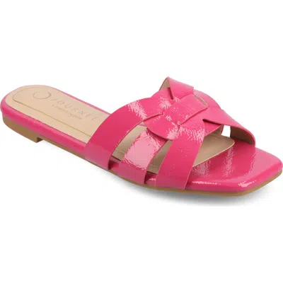 Journee Collection Journee Womens Arrina Flat Sandals In Pink