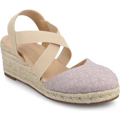 JOURNEE COLLECTION JOURNEE COLLECTION ASHLEE ESPADRILLE WEDGE PUMP