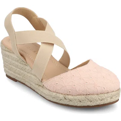 JOURNEE COLLECTION JOURNEE COLLECTION ASHLEE ESPADRILLE WEDGE PUMP