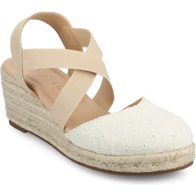 JOURNEE COLLECTION JOURNEE COLLECTION ASHLEE ESPADRILLE WEDGE PUMP