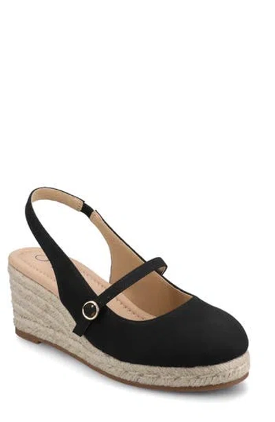 Journee Collection Asmyna Wedge Espadrille Pump In Multi