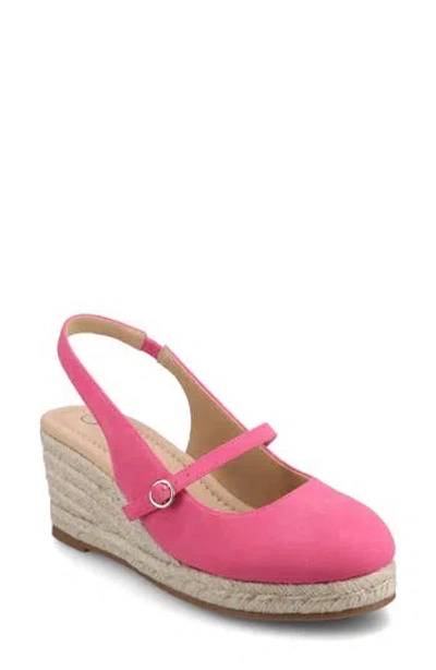 Journee Collection Asmyna Wedge Espadrille Pump In Multi