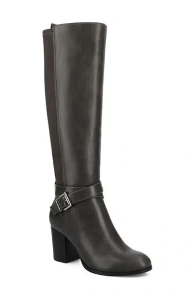Journee Collection Avalonn Block Heel Boot In Black
