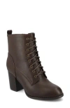 Journee Collection Baylor Bootie In Burgundy