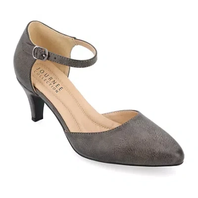 Journee Collection Bettie Womens Pointed Closed Toe Stiletto Heel Pumps In Brown
