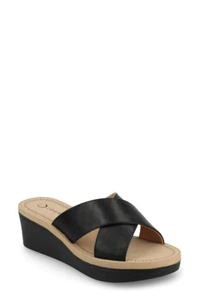 JOURNEE COLLECTION JOURNEE COLLECTION BIARA PLATFORM WEDGE SANDAL