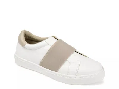 Journee Collection Billie Slipon Sneaker In White