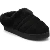 Journee Collection Blair Faux Fur Slipper In Black