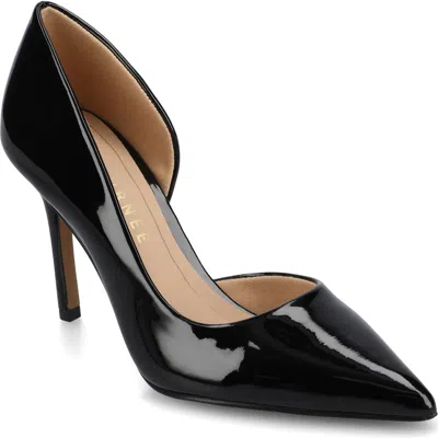 Journee Collection Blanca Half D'orsay Pump In Black