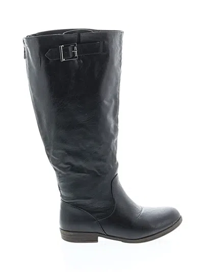 Pre-owned Journee Collection Boots In Black