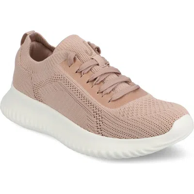Journee Collection Brena Knit Sneaker In Mauve