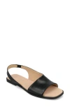 Journee Collection Brinsley Slingback Sandal In Black Smooth