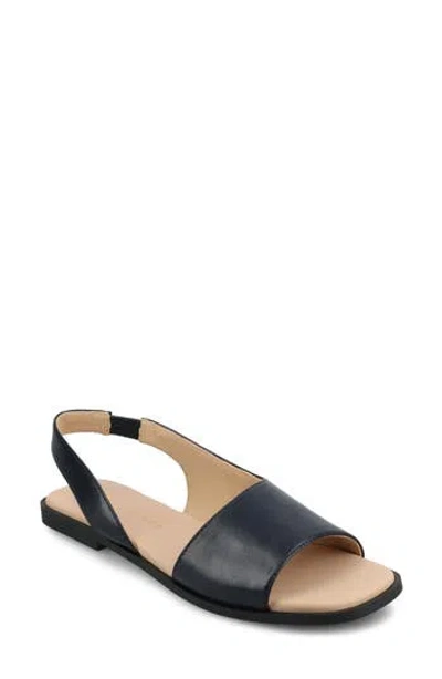 Journee Collection Brinsley Slingback Sandal In Navy