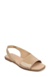 Journee Collection Brinsley Slingback Sandal In Nude Patent