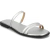 Journee Collection Brisa Slide Sandal In Silver