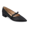 Journee Collection Cait Womens Pointed Closed Toe Ballet Flats In Black