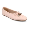 Journee Collection Callee Womens Square Ballet Flats In Pink