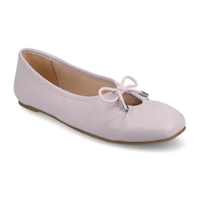 Journee Collection Callee Womens Square Ballet Flats In Purple
