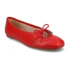 Journee Collection Callee Womens Square Ballet Flats In Red