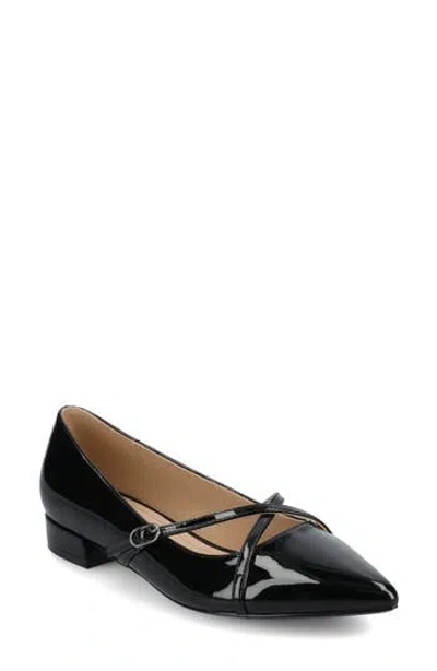 Journee Collection Camby Pointed Toe Flat In Black