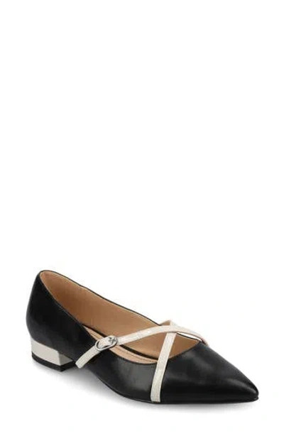 Journee Collection Camby Pointed Toe Flat In Black