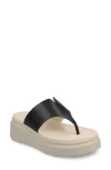 Journee Collection Carah Platform Wedge Sandal In Black
