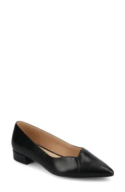 Journee Collection Carmin Pointed Toe Flat In Black