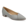 Journee Collection Carmin Womens Pointed Closed Toe Ballet Flats In Gray