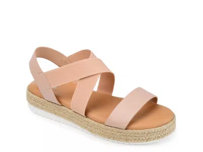 Journee Collection Caroline Espadrille Sandal In Pink