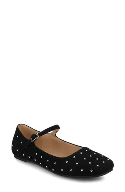 Journee Collection Carrie Mary Jane Flat In Black