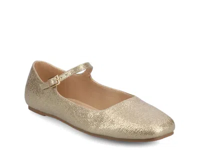Journee Collection Carrie Mary Jane Flat In Brown