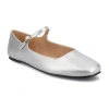 Journee Collection Carrie-wd Womens Square Mary Jane Shoes Wide Width In Silver