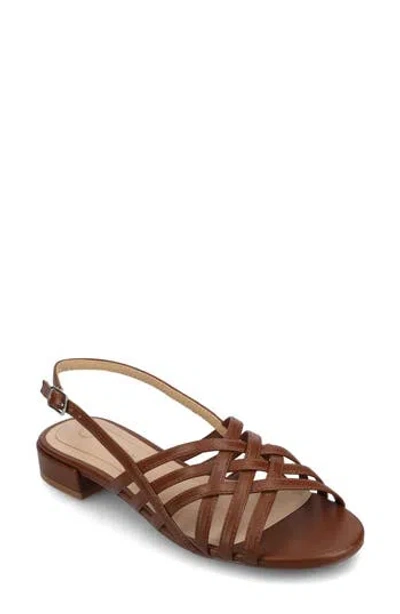 Journee Collection Cassandra Slingback Sandal In Brown