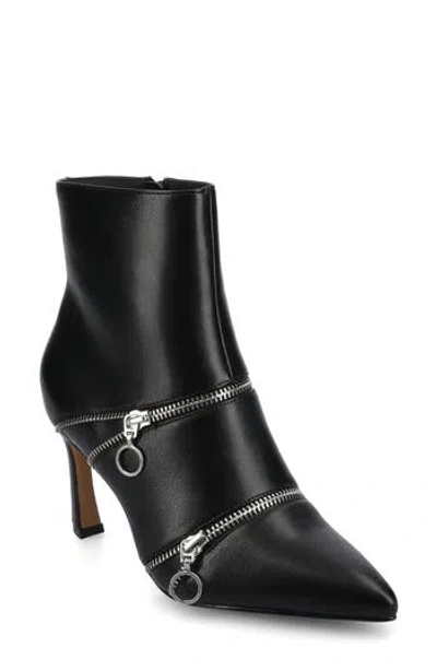 Journee Collection Catoa Zip Boot In Black