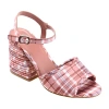 Journee Collection Charmaine Womens Round Open Toe Stacked Heel Pumps In Pink