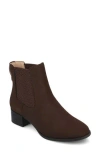 Journee Collection Chayse Bootie In Chocolate/nubuck