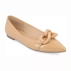 Journee Collection Clareene Womens Pointed Closed Toe Ballet Flats In Neutral