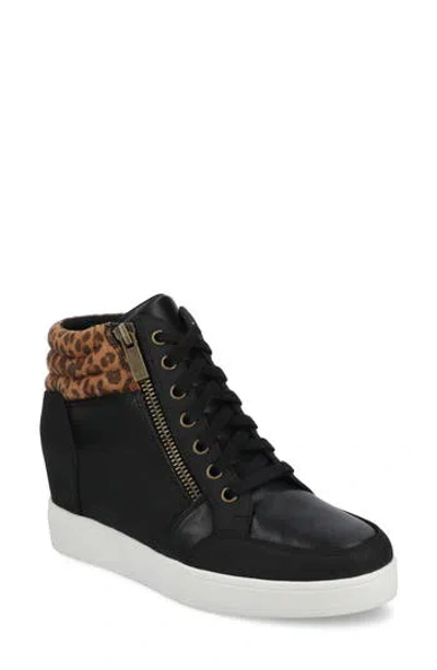 Journee Collection Clarity High Top Wedge Sneaker