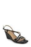 Journee Collection Clinne Wedge Sandal In Black