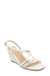Journee Collection Clinne Wedge Sandal In White