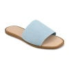 Journee Collection Cloudsteppers Womens Prisilla Flat Sandals In Blue