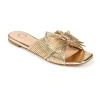 Journee Collection Cloudsteppers Womens Serlina Slide Sandals In Gold