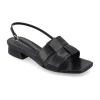 Journee Collection Cloudsteppers Womens Tabatha Flat Sandals In Black