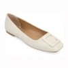 Journee Collection Cloudsteppers Zimia Womens Square Closed Toe Ballet Flats In Nude