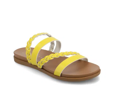 Journee Collection Colette Sandal In Yellow