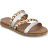 Journee Collection Colette Slide Sandal In Silver