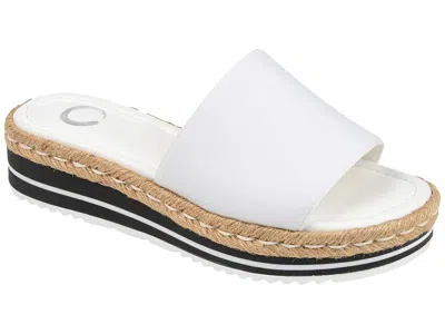 Journee Collection Comfort Foamtm Rosey Sandal In White