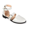 Journee Collection Constance Womens Round Mary Jane Shoes In White