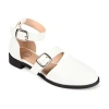 Journee Collection Constance Womens Round Mary Jane Shoes In White