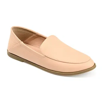 Journee Collection Corinne-wd Womens Moc Closed Toe Loafers-wide Width In Neutral